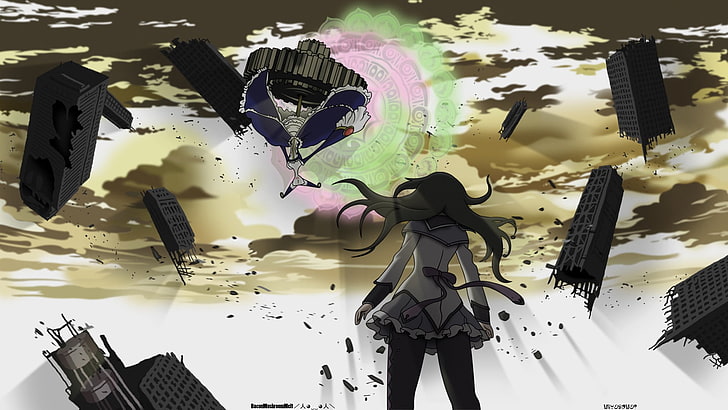 animated character, Mahou Shoujo Madoka Magica, Akemi Homura, HD wallpaper