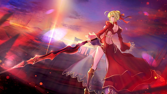 Hd Wallpaper Fate Series Fate Extra Nero Claudius Red Saber Wallpaper Flare