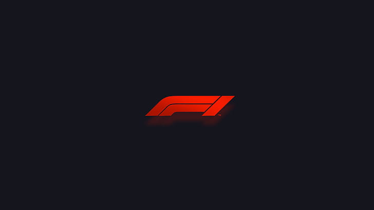 dark, dark background, Formula 1, logo, minimalism, simple