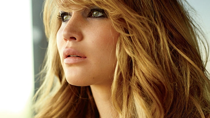 blonde hair woman, Jennifer Lawrence, actress, young adult, hairstyle, HD wallpaper