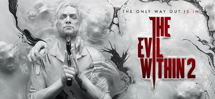 the evil within 2 4k  high resolution, flag, adult, people