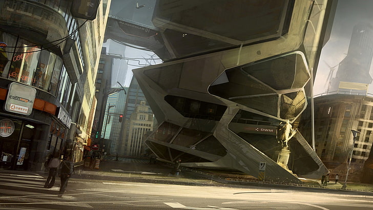 science fiction, Deus Ex, video games, built structure, architecture, HD wallpaper