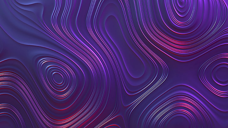 purple and red abstract painting, wavy lines, swirl, swirls, render