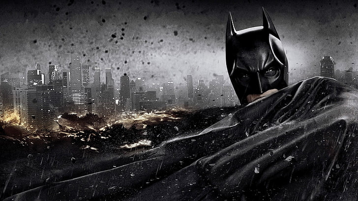 Batman illustration, The Dark Knight Rises, Christopher Nolan, HD wallpaper