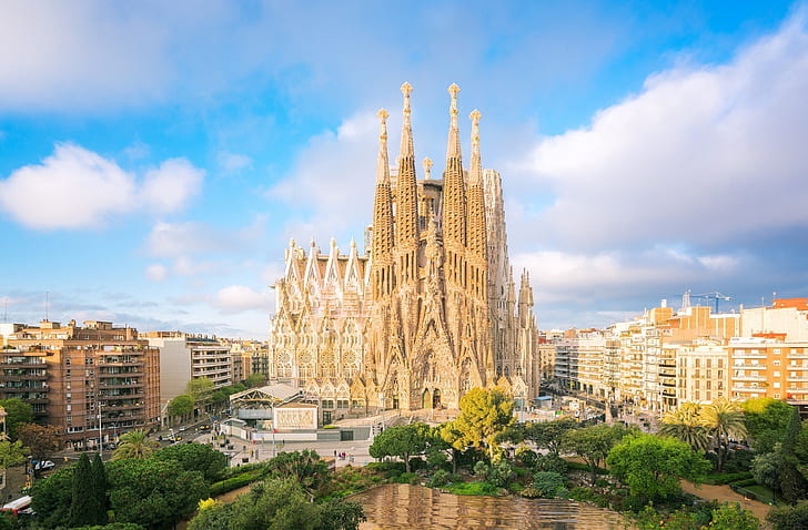 Basilicas, Sagrada Família, HD wallpaper
