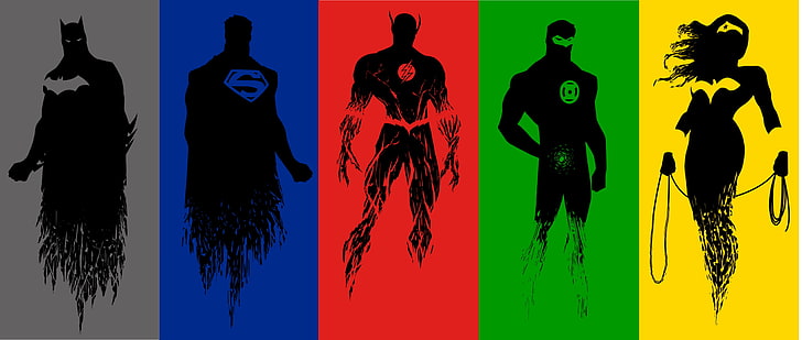 Justice League digital wallpaper, untitled, DC Comics, hero, Batman, HD wallpaper