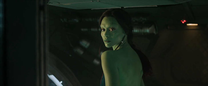 Movie, Guardians of the Galaxy, Gamora, Zoe Saldana, portrait, HD wallpaper