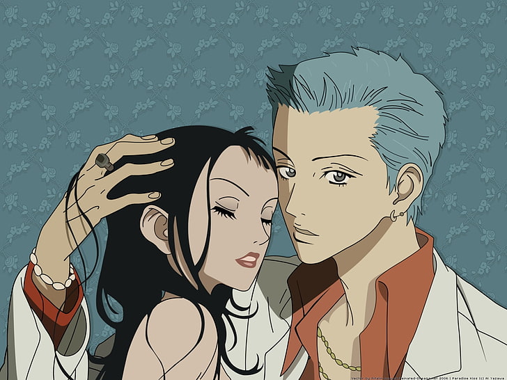 male and female anime character illustration, paradise kiss, boy
