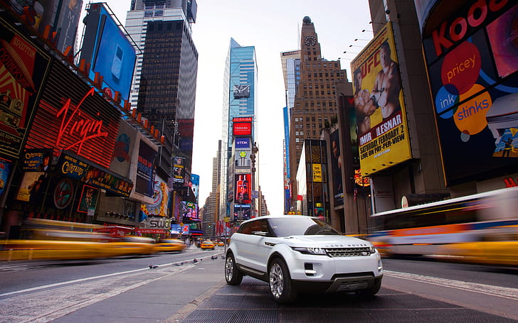 Land Rover LRX concept SUV car, white range rover, HD wallpaper