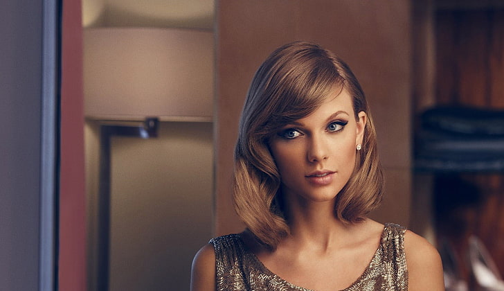 Taylor Swift, celebrity, women, blonde, blue eyes, singer, glamour women, HD wallpaper