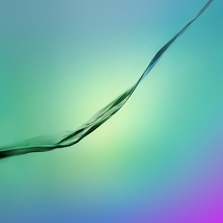 green wave artwork, Samsung, Galaxy S6, abstract, backgrounds, HD wallpaper