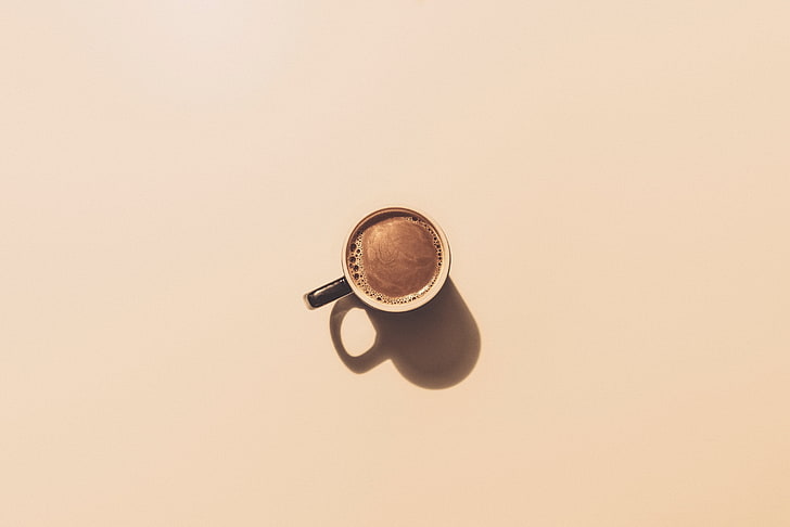 brown mug, coffee, coffee - drink, food and drink, studio shot, HD wallpaper