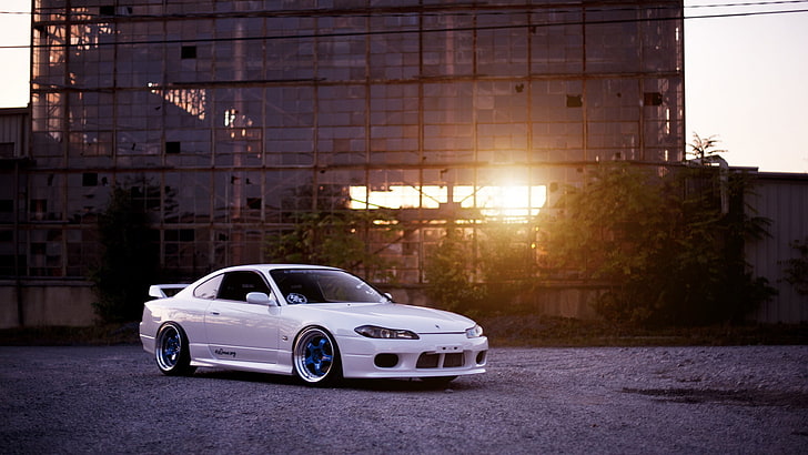 white Nissan Silvia S15, Tuning, car, transportation, motor vehicle HD wallpaper