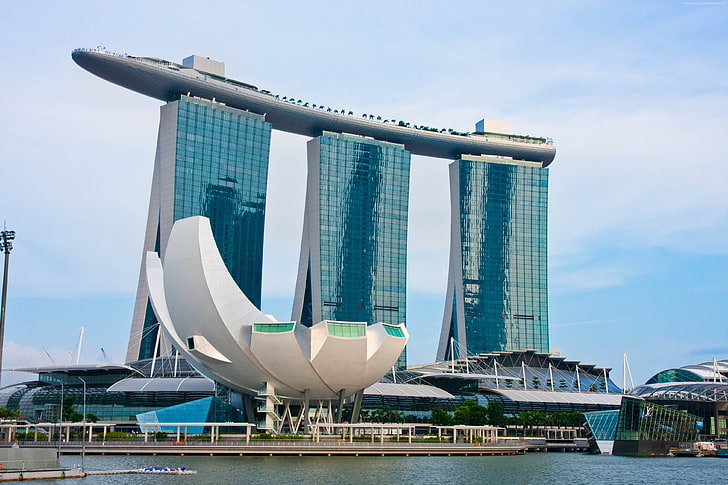 travel, booking, Marina Bay Sands, casino, pool, Singapore, HD wallpaper
