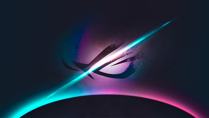 abstract painting, ASUS, Republic of Gamers, multi colored, light - natural phenomenon, HD wallpaper