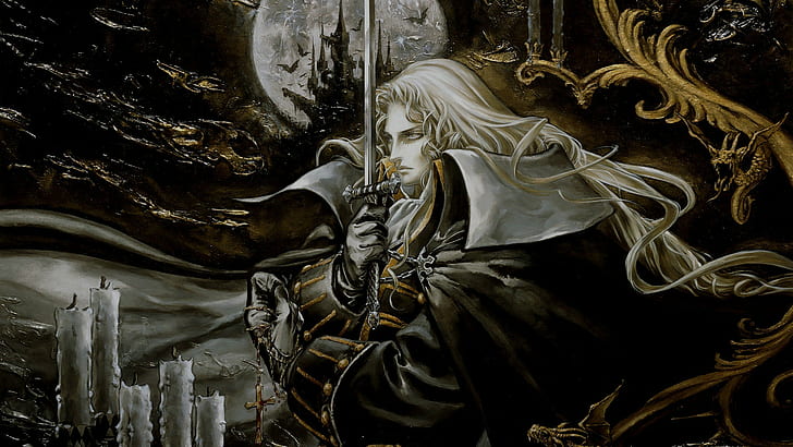 Castlevania, Castlevania Symphony of the night, Alucard, PlayStation, HD wallpaper