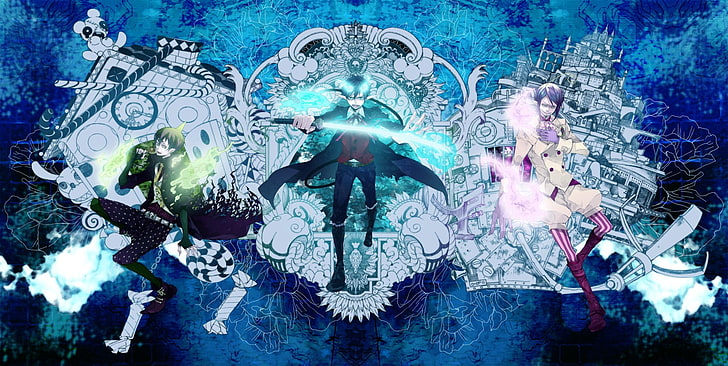 anime cover, Blue Exorcist, Amaimon (Ao No Exorcist), Mephisto Pheles