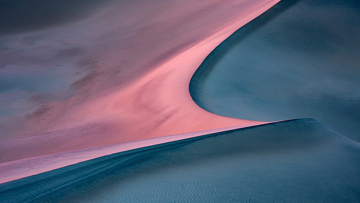 wavy lines, minimalism, desert, dune, landscape, nature, sand, HD wallpaper