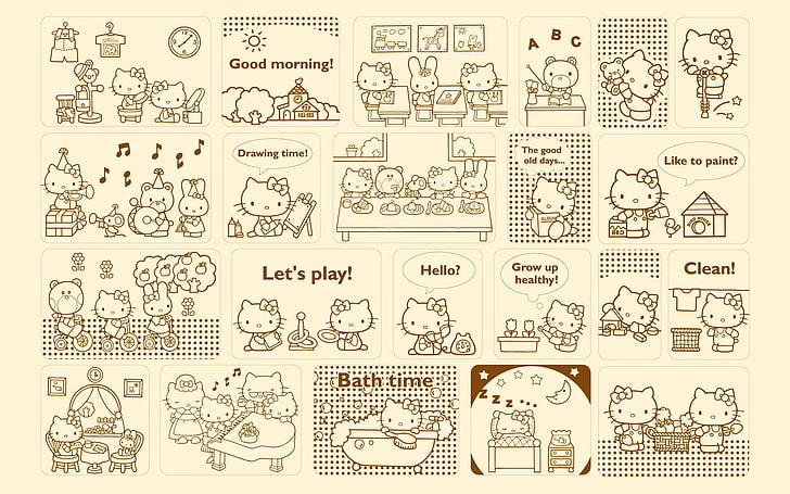 hello kitty 1920x1200  Anime Hello Kitty HD Art