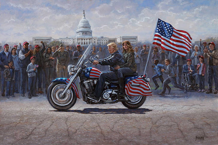 Jon McNaughton, Donald Trump, The President of the United States, HD wallpaper