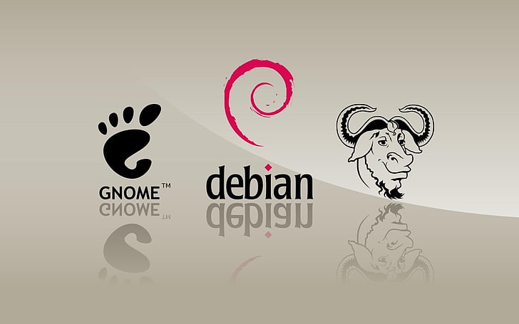 Debian Gnome Gnu, Debian logo, Computers, operating system, communication, HD wallpaper