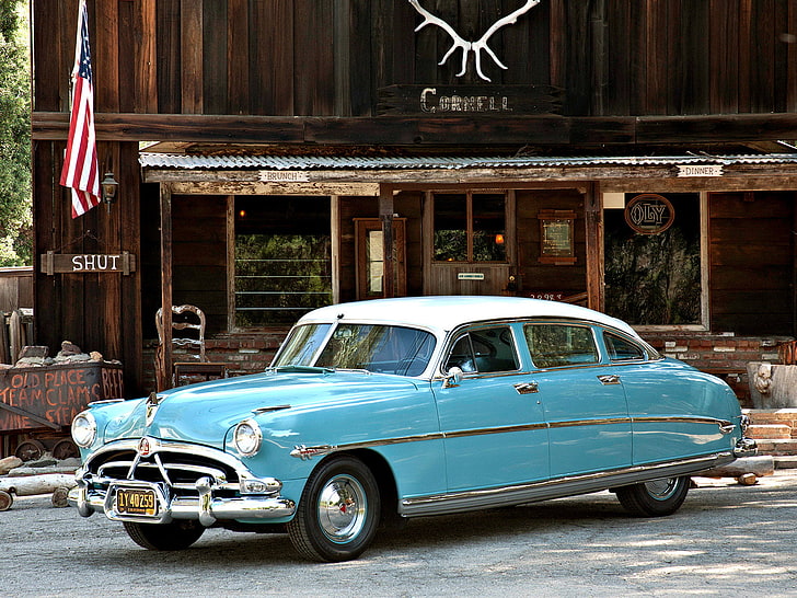 1952, hornet, hudson, retro, sedan