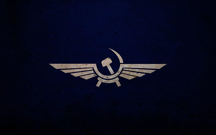Aeroflot logo, wings, the hammer and sickle, symbol, insignia