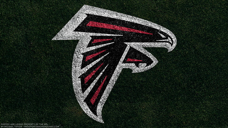 Football, Atlanta Falcons, Emblem, Logo, NFL, HD wallpaper