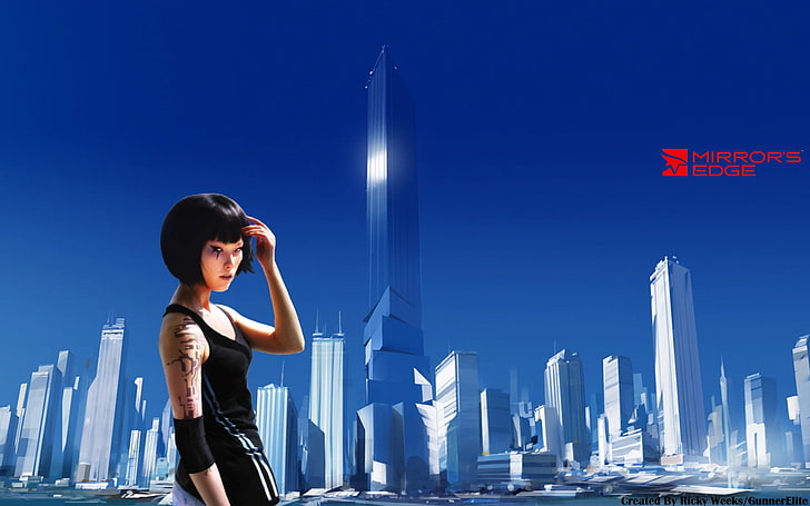 Mirror's Edge screenshot, video games, sky, building exterior, HD wallpaper