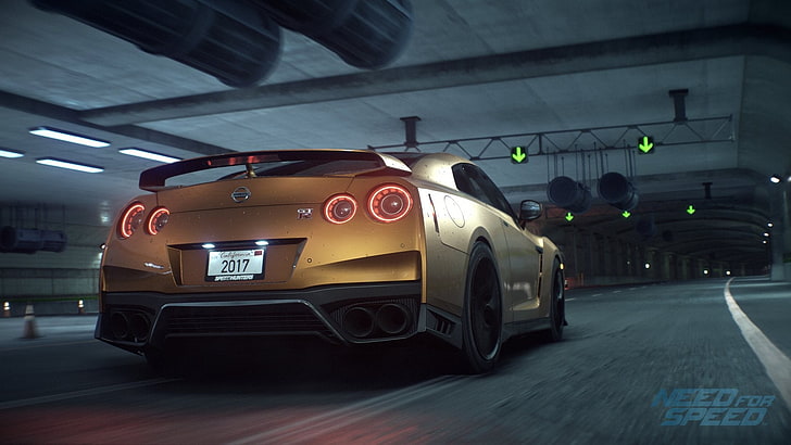 Need For Speed game cover, need for speed 2016, car, Nissan, Nissan GT-R