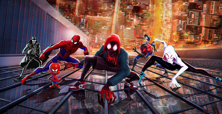 Spider-man Into The Spider-verse 2018 Movie, HD wallpaper