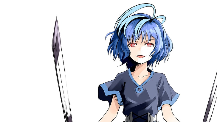 female anime character holding sword, Black Bullet, Hiruko Kohina, HD wallpaper