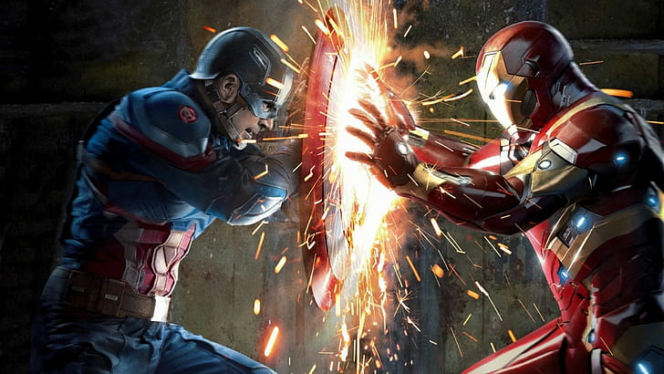 HD wallpaper: Iron Man And Captain America Civil War Movie Hd Desktop  Wallpaper 2560×1440 | Wallpaper Flare