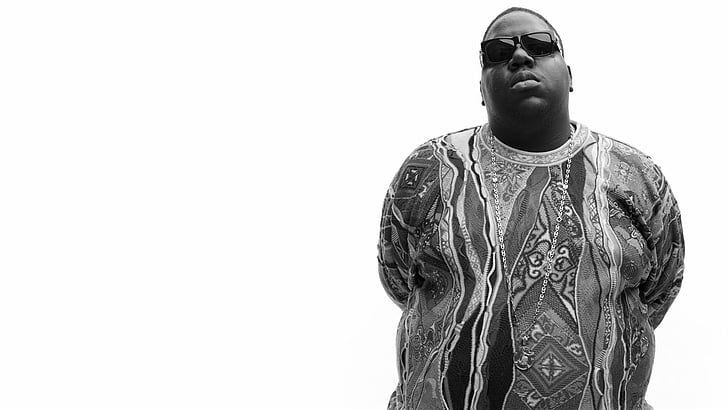 Singers, The Notorious B.I.G., Biggie Smalls, white background, HD wallpaper