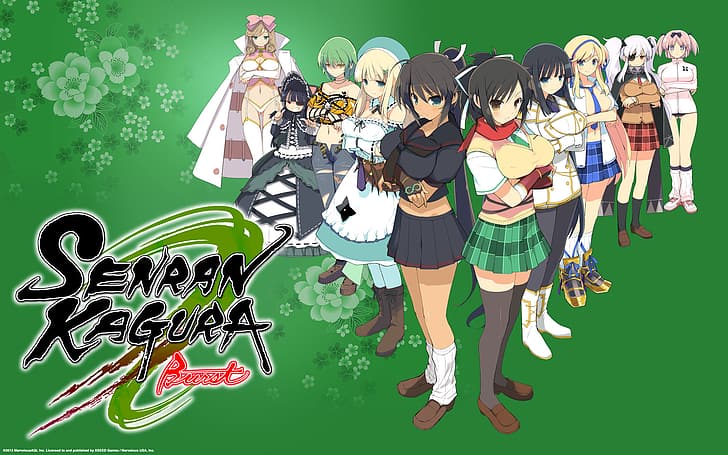 Senran Kagura, anime girls
