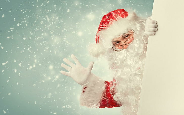 Santa Claus Christmas Winter, HD wallpaper