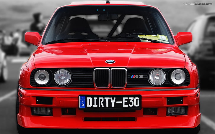 BMW, BMW E30, red, car, BMW M3, mode of transportation, motor vehicle, HD wallpaper