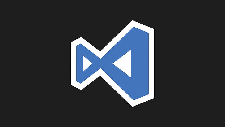 Microsoft Visual Studio, code, web development, logo, communication, HD wallpaper