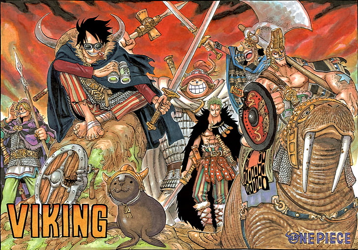 One Piece Viking wallpaper, Anime, Monkey D. Luffy, Sanji (One Piece)