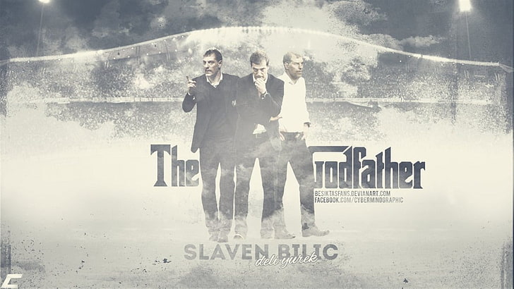 The Godfather poster, soccer clubs, Slaven Bilić, men, males, HD wallpaper