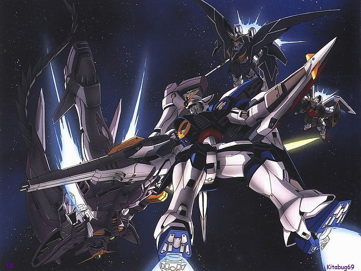 anime, Mobile Suit Gundam Wing, transportation, technology, HD wallpaper