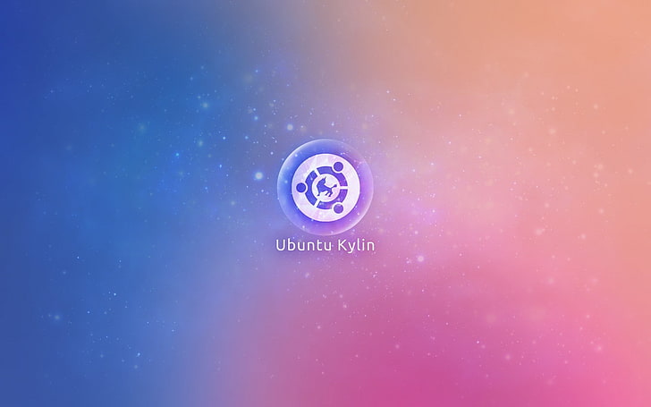 Ubuntu Kylin logo, blue, communication, text, no people, number, HD wallpaper
