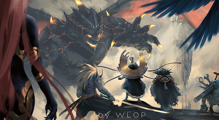 video game application, WLOP, fantasy art, Dungeon & Fighter, HD wallpaper