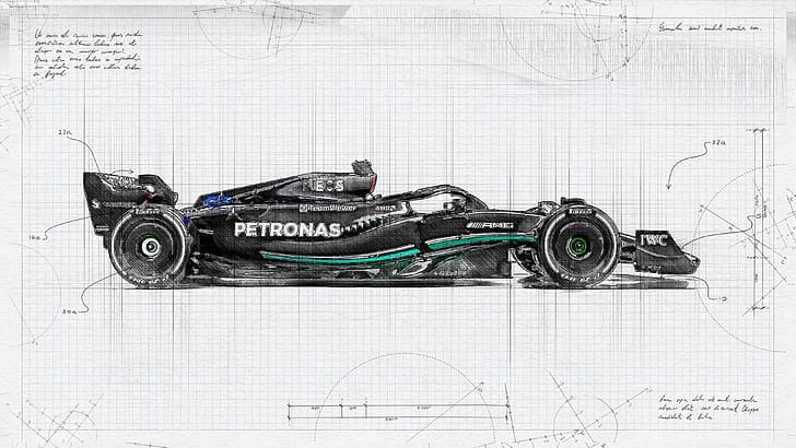 Mercedes F1, Formula 1, George Russell, HD wallpaper