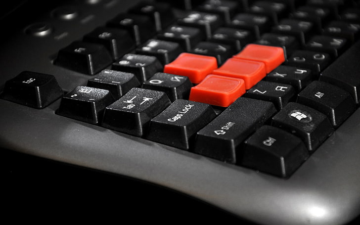 WASD, buttons, keys, Keyboard, A4Tech, gaming keyboard