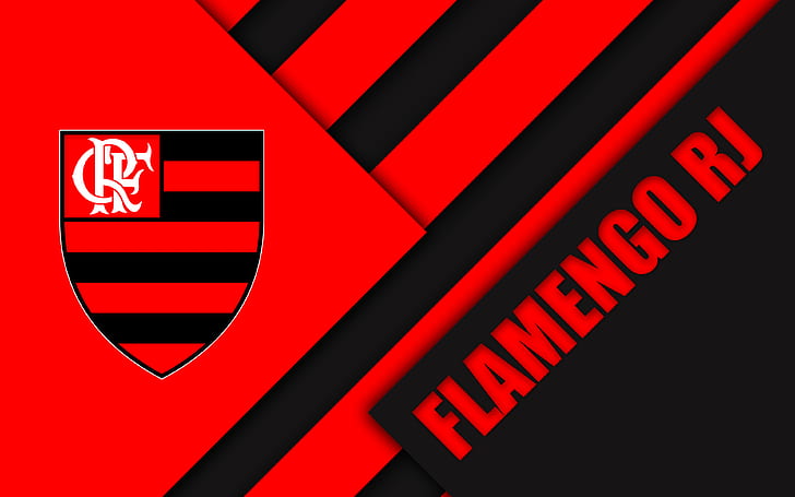 Soccer, Clube de Regatas do Flamengo, Logo, HD wallpaper