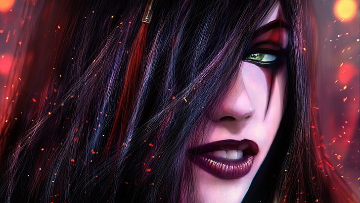 League of Legends, Katarina the Sinister Blade, Morgana (League of Legends), HD wallpaper