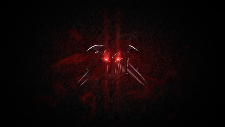 blade with mask game logo, Riot Games, League of Legends, Zed, HD wallpaper