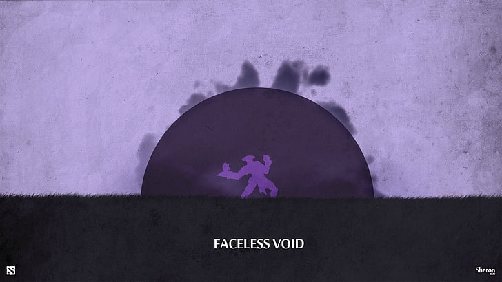 faceless void screenshot, Dota 2, video games, purple, wall - building feature, HD wallpaper