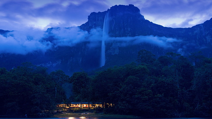 angels, falls, landscapes, national, park, venezuela